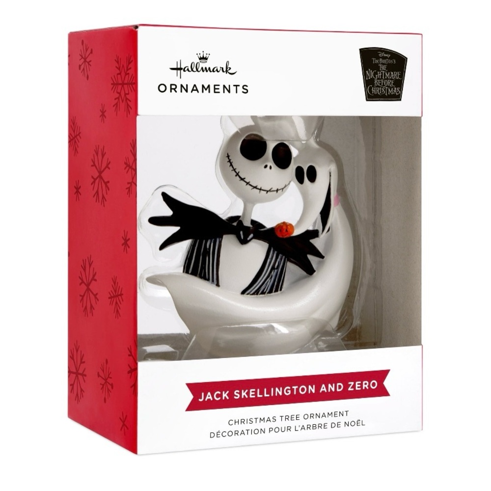 Hallmark 2022 Nightmare Before Christmas Jack Skellington and Zero - Disney